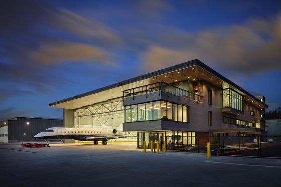 Construction de hangars d'aéronefs industriels en acier ISO9001:2008