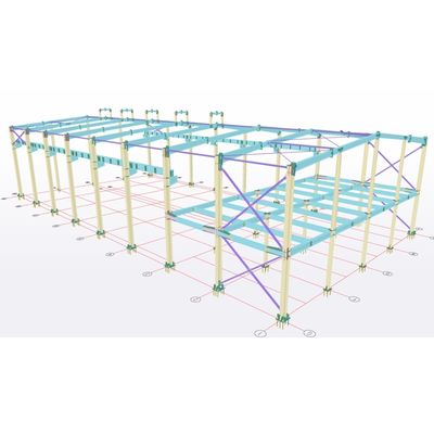 Ateliers de pré-ingénierie des structures en acier Q355b Q235b Bâtiments préfabriqués en acier