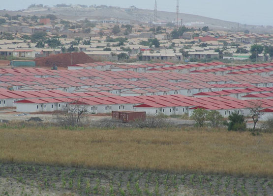Construction de bâtiments en acier maison civile Angola préfabriquée