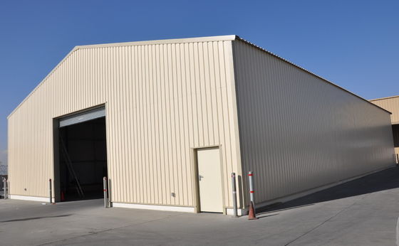 Toit en acier ondulé Construction métallique Bâtiment préfabriqué Charpente en acier entrepôt