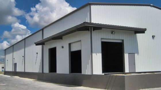 bâtiments d'entrepôt en acier multifonctionnels avec isolation en laine de verre EPS