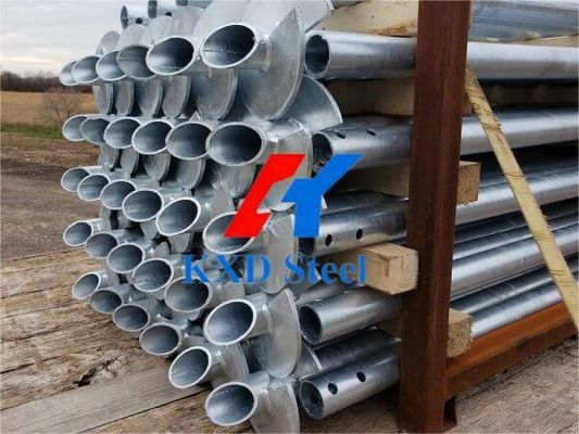 Système de fondation en acier préfabriqué galvanisé à chaud