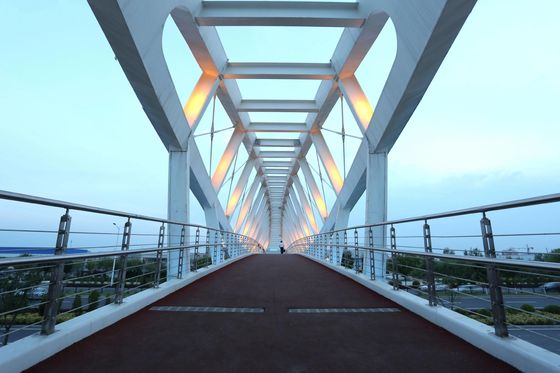 Pont de poutre en acier soudé pour le trafic lourd Longues étendues Faible entretien