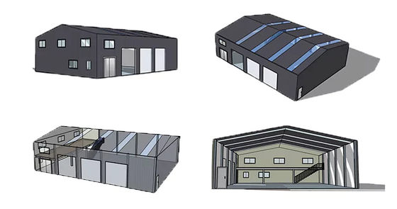 Construction de bâtiments de structures en acier préfabriqués