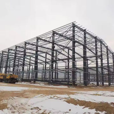 Structure en acier léger entièrement personnalisable cadre préfabriqué grand atelier d'entrepôt de canopée pour le pliage lourd