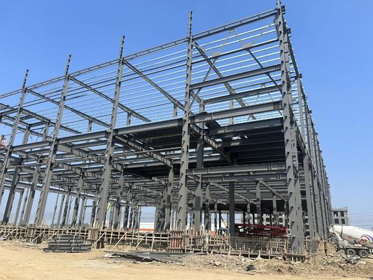 Panneau d'acier ondulé de préfabriqué d'entrepôt métallique anti-corrosion