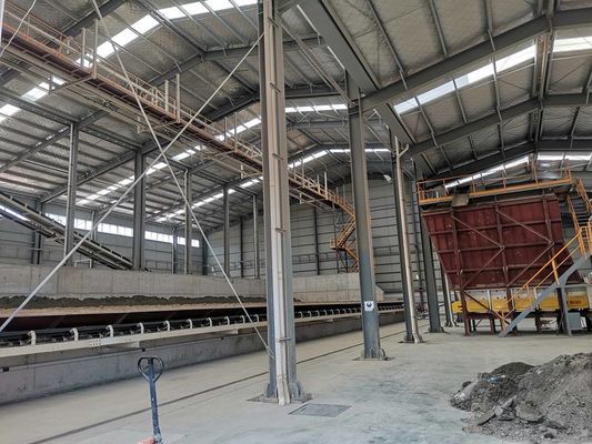 Construction en acier en forme de H laminé à chaud pour entrepôts logistiques