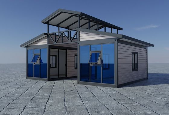 Maison préfabriquée de luxe mobile extensible en verre coupe mural panneau Pu Beach Resort résidentiel