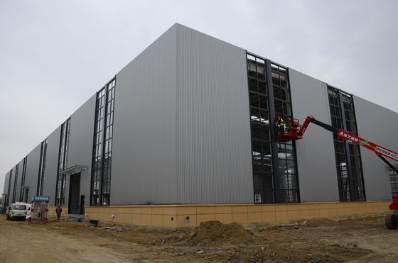 Cadre de portail préfabriqué Structure en acier Entrepôt Atelier Hangar