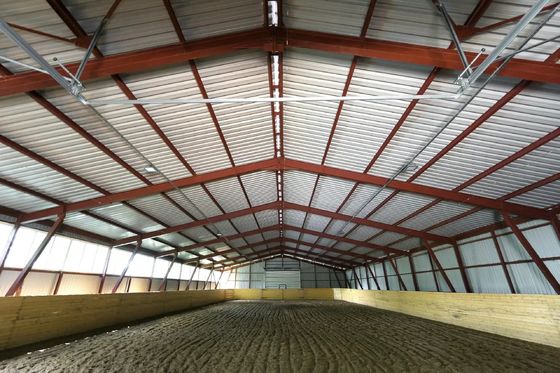 Kits de hall d'équitation intérieur en structure légère en acier avec conception gratuite