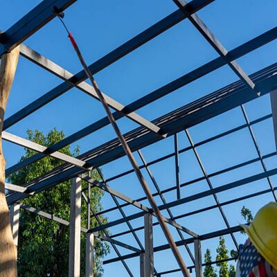 Installation de structures en acier écologique à grande portée anti-corrosive à usage industriel