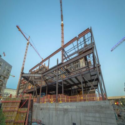 Atelier durable de structure métallique avec l'installation rapide pour des projets de l'Afrique